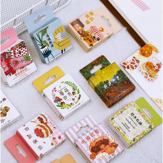 Bộ hình dán Sticker Chuyện Ngày Thu 50 miếng đáng yêu trang trí tranh, sổ tay, planner