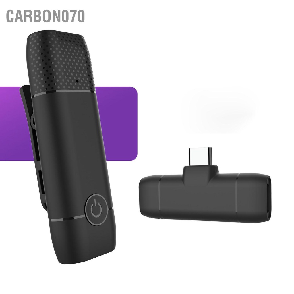 Carbon070 Kẹp đen trên micrô Loại bỏ tiếng ồn Máy nghe nhạc không dây Giảm cho điện thoại Phát sóng cuộc phỏng vấn ngoài trời Ghi âm họp