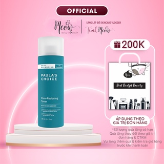 Nước hoa hồng cân bằng độ ẩm và se lỗ chân lông Paula’s Choice Pore Reducing 190ml
