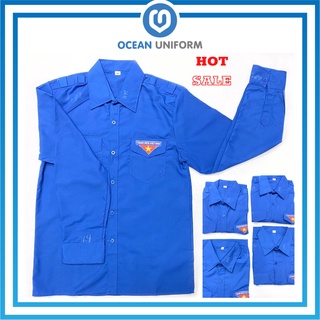 Sale Sốc - Áo Sơ Mi Đoàn Thanh Niên, Sơ Mi Đoàn Thường Dài Tay Nam Nữ,Hàng Tiêu Chuẩn Ocean Uniform