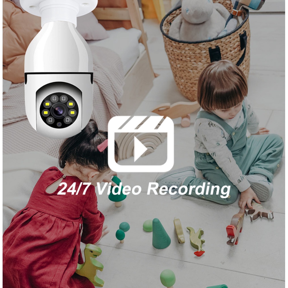 Camera An Ninh Yoosee E27 WiFi 1080P 2MP PTZ Dạng Bóng Đèn