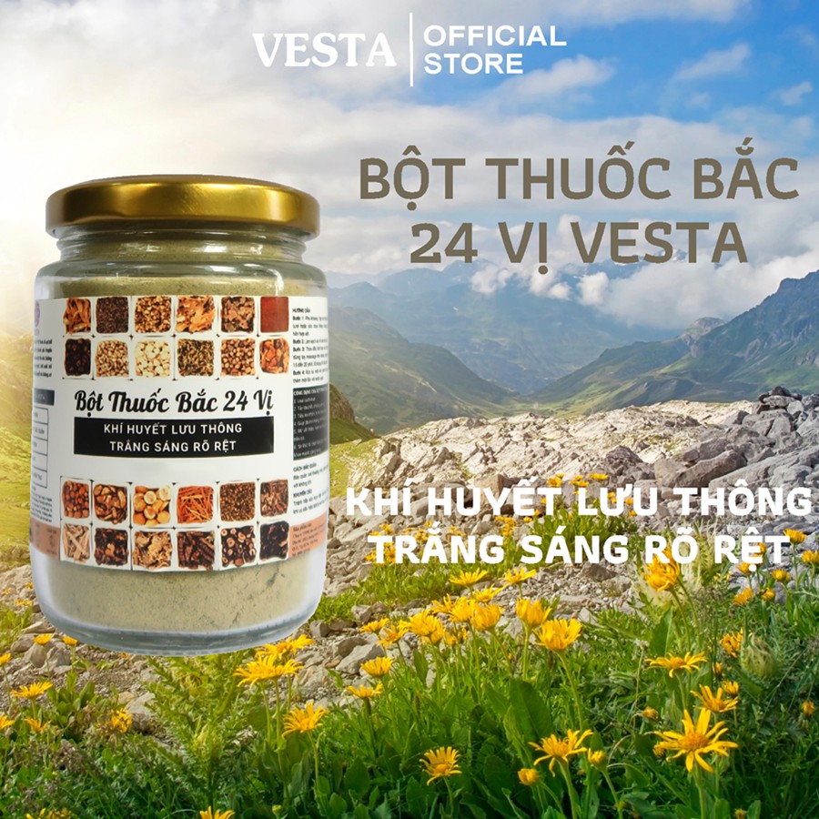 Bột Thuốc Bắc 24 Vị Vesta Hủ 180ml