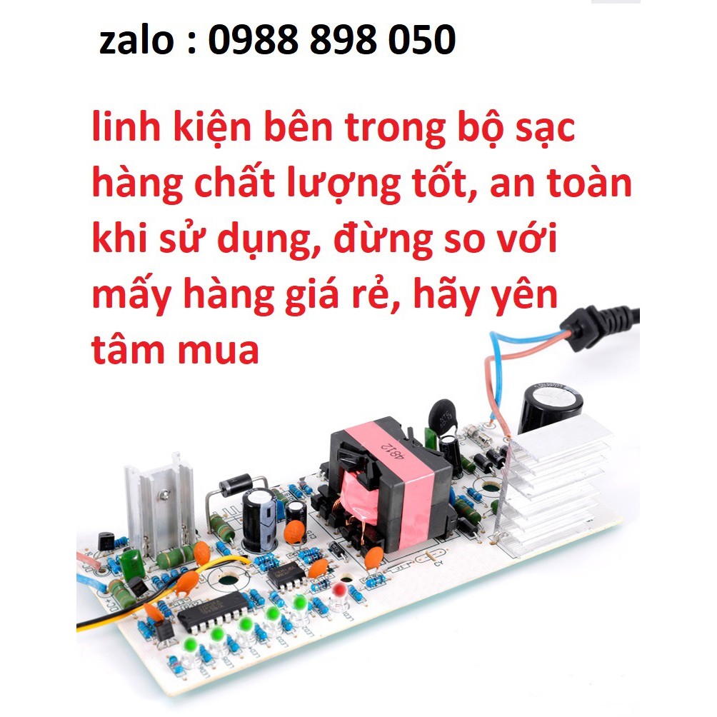 Sạc Xe Điện 48v 20ah Cho Xe Dùng 4 Bình Acquy, Sạc Tự Ngắt, Có Quạt Loại Tốt