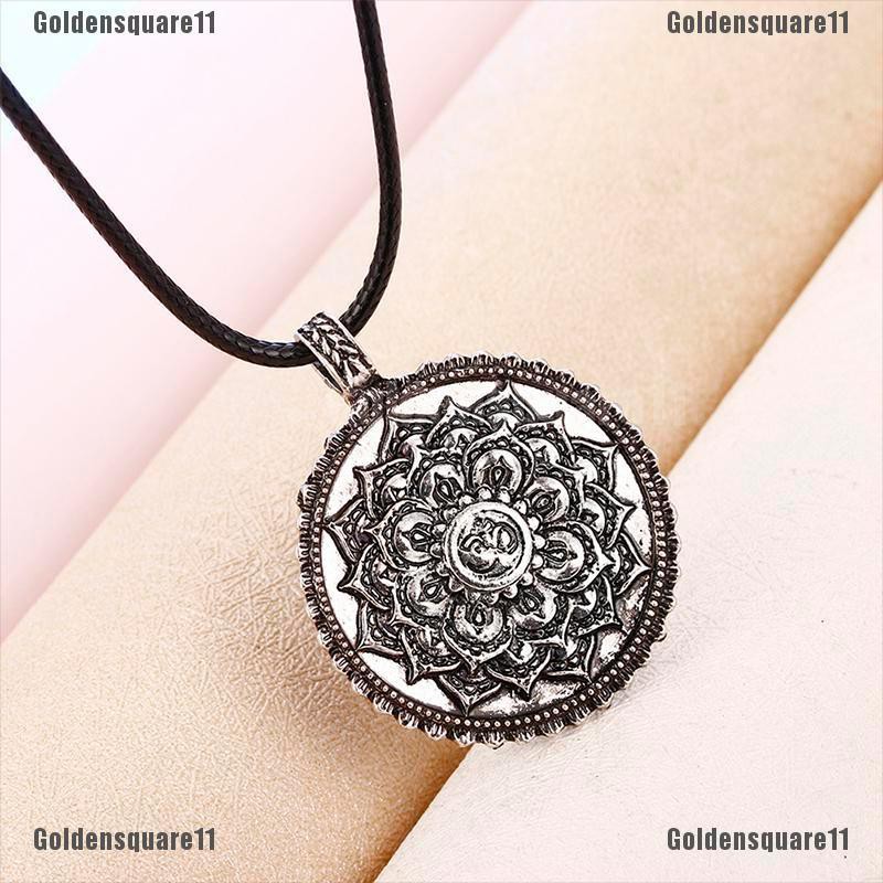 [Golds] Vòng Cổ Bùa Hộ Mệnh Tập Yoga Mặt Hoa Sen Mandala