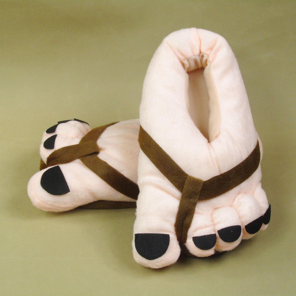 Dép cotton đi trong nhà hình bàn chân to mừng năm mới cho cặp đôi