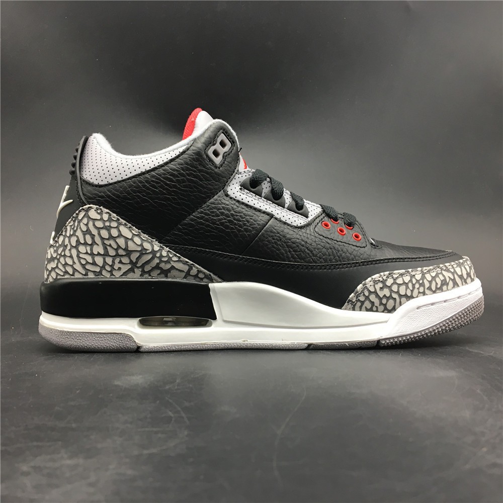 Giày Air Jordan 3 Retro OG Cement 2018 màu đen cá tính