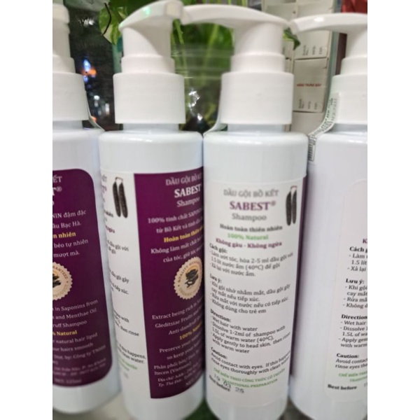Đầu Gội Bồ kết  Sabest: 100% thiên nhiên