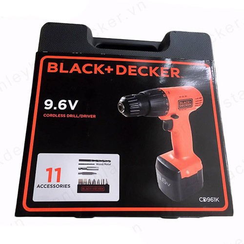 Máy khoan Pin Black & Decker CD961K-B1