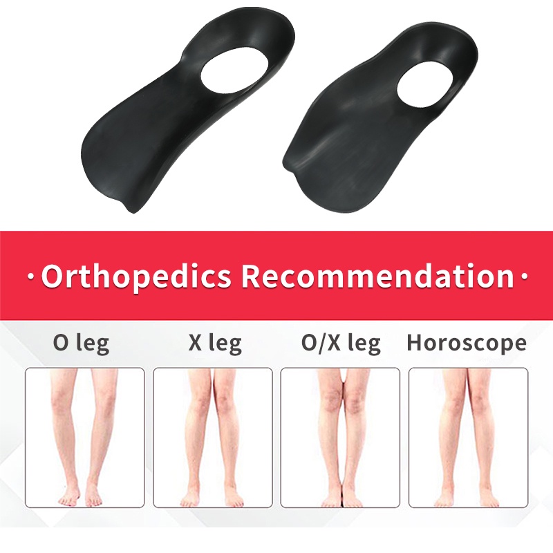 Cặp đệm lót gót chân JUNLAIKANG hình chữ O / X hỗ trợ điều chỉnh tư thế