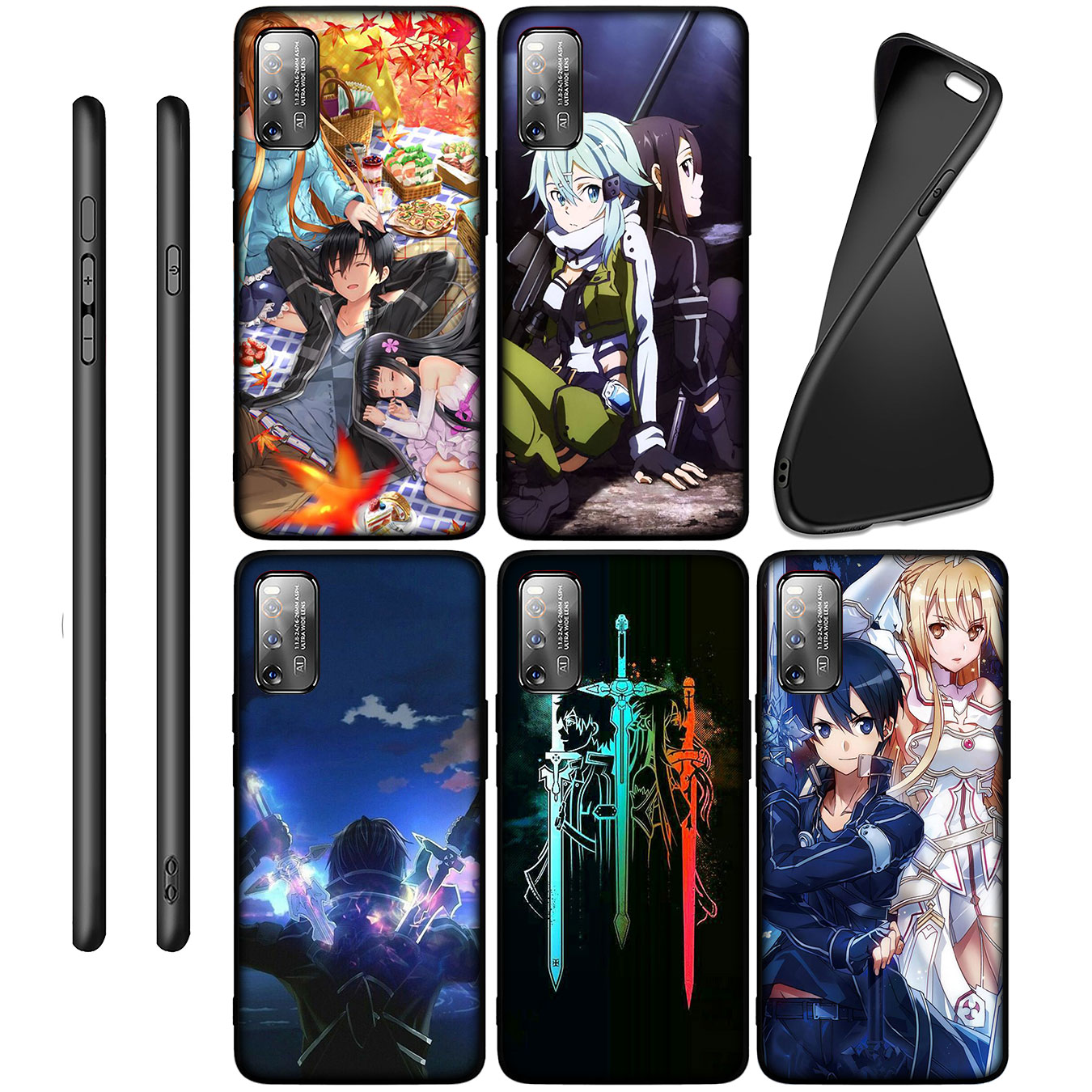 Ốp Điện Thoại Silicon Mềm Hình Sword Art Online Cho Oppo Reno 5 4 3 Pro 2 Z F 2f 2z F5 F17 Pro A93 A73 2020 Reno5 Reno4