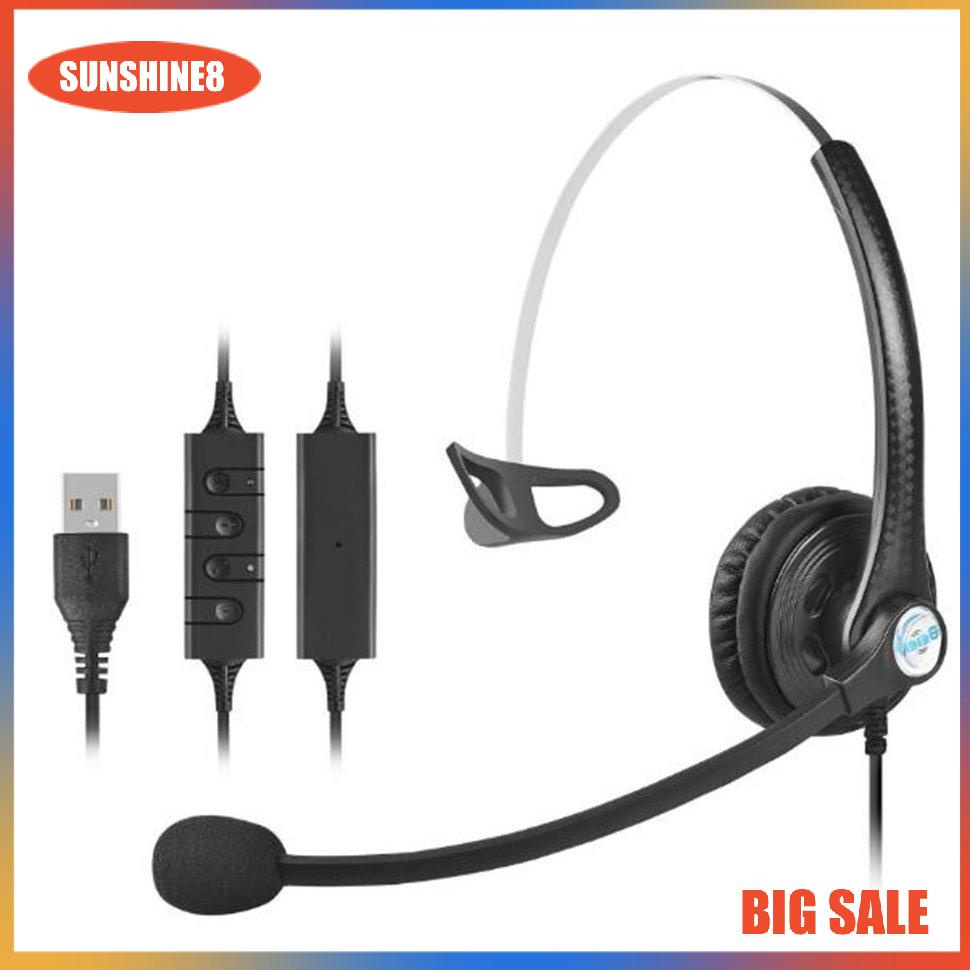 【SUN】[NEW]A16 Telephone Headset Call Centre Noise Headset Noise-Cancelling Headset Call