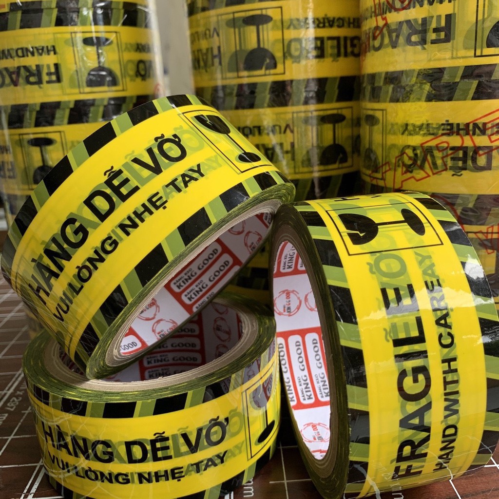 BĂNG KEO HÀNG DỄ VỠ, BĂNG DÍNH HÀNG DỄ VỠ, LOẠI 100 YARD