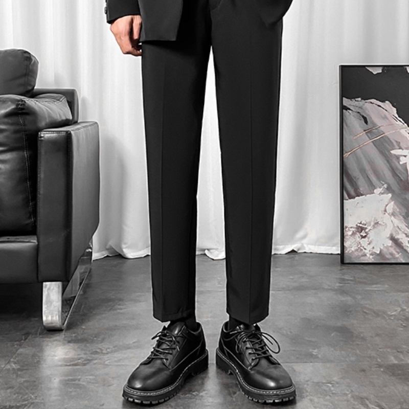 Quần Tây Ống Đứng Phong Cách Hàn Quốc Thanh Lịch Cho Nam Size M-5Xl