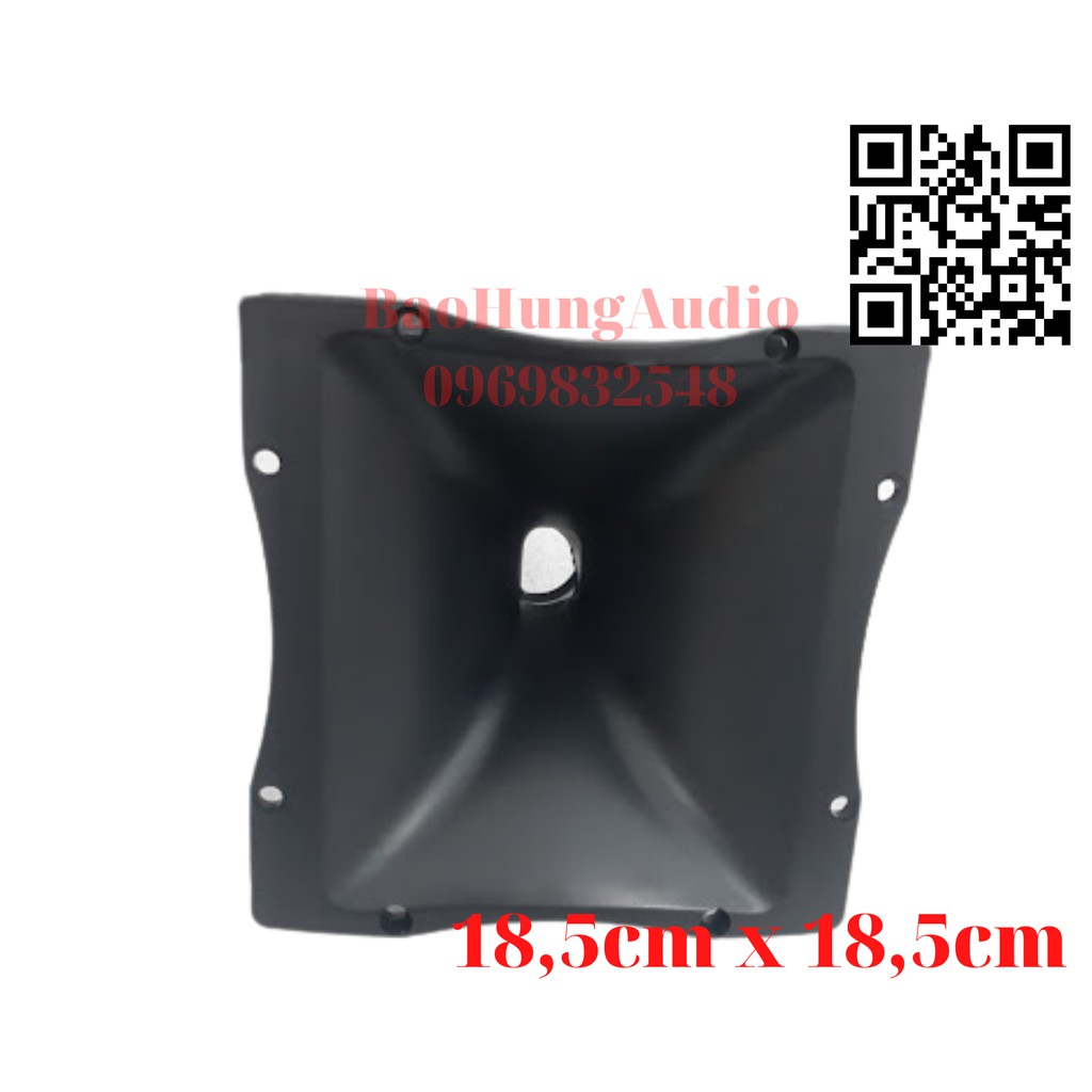 Họng loa treble kèn đa năng loa full loa kéo, nhựa cứng ABS kick thước 18,5cm x 18,5cm. Lắp treble 250, 350, 450, 750.
