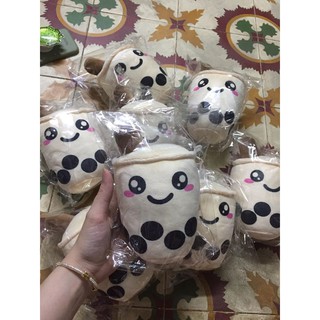 Móc khóa bông hình trà sữa 20cm