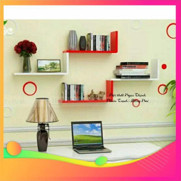 (Free Ship có hình thật) Kệ chữ L trang trí treo tường (sét 1 thanh ngang 60*15*15cm)