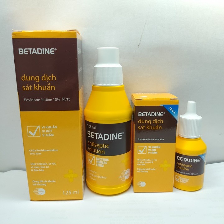 DUNG DỊCH SÁT KHUẨN BETADINE ANTISEPTIC SOLUTION 10%