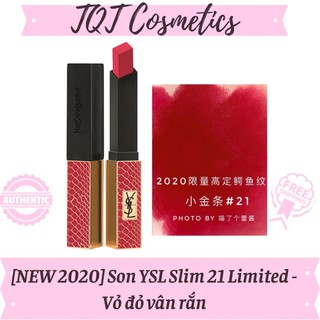 [NEW 2020] Son YSL Slim 21 Limited - Vỏ đỏ vân rắn