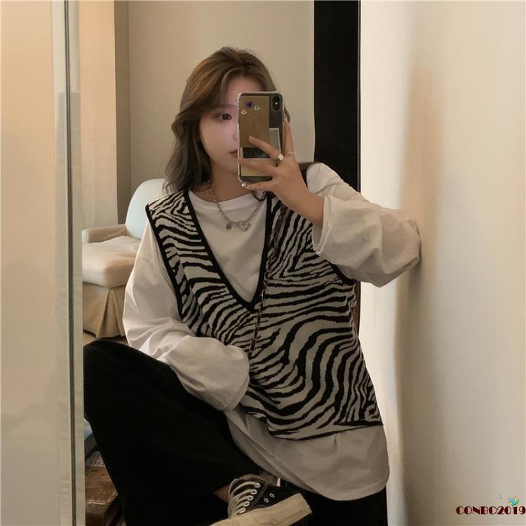 Áo Len Nữ Cộc Tay Cổ Chữ V Thời Trang Hàn | BigBuy360 - bigbuy360.vn