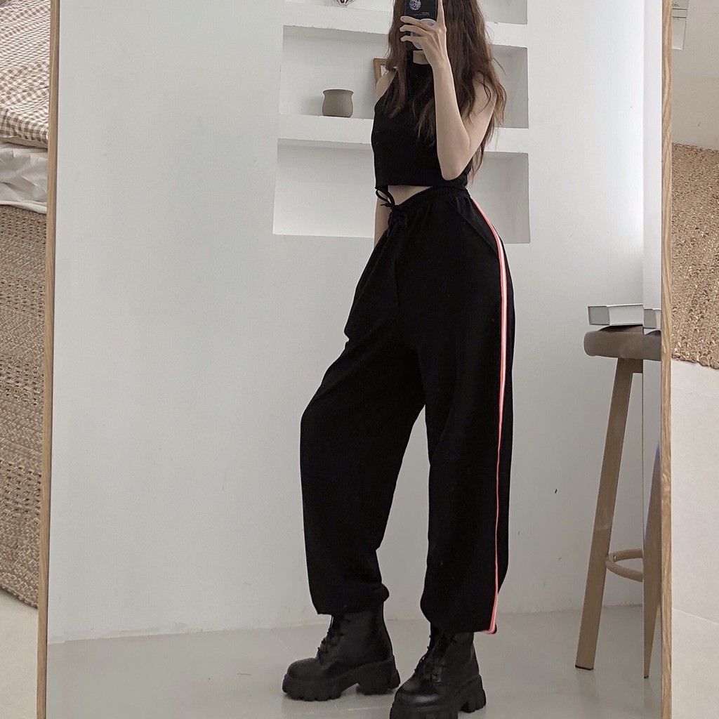 Áo croptop thun gân