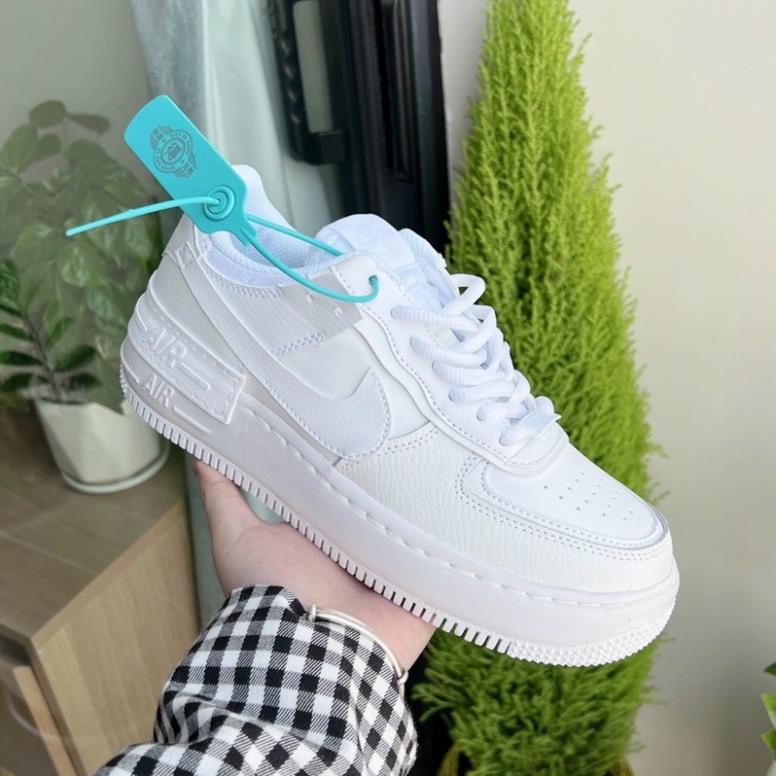 Giày Sneaker Af1 Shadow Full Trắng-Ảnh Thật Bản Chuẩn