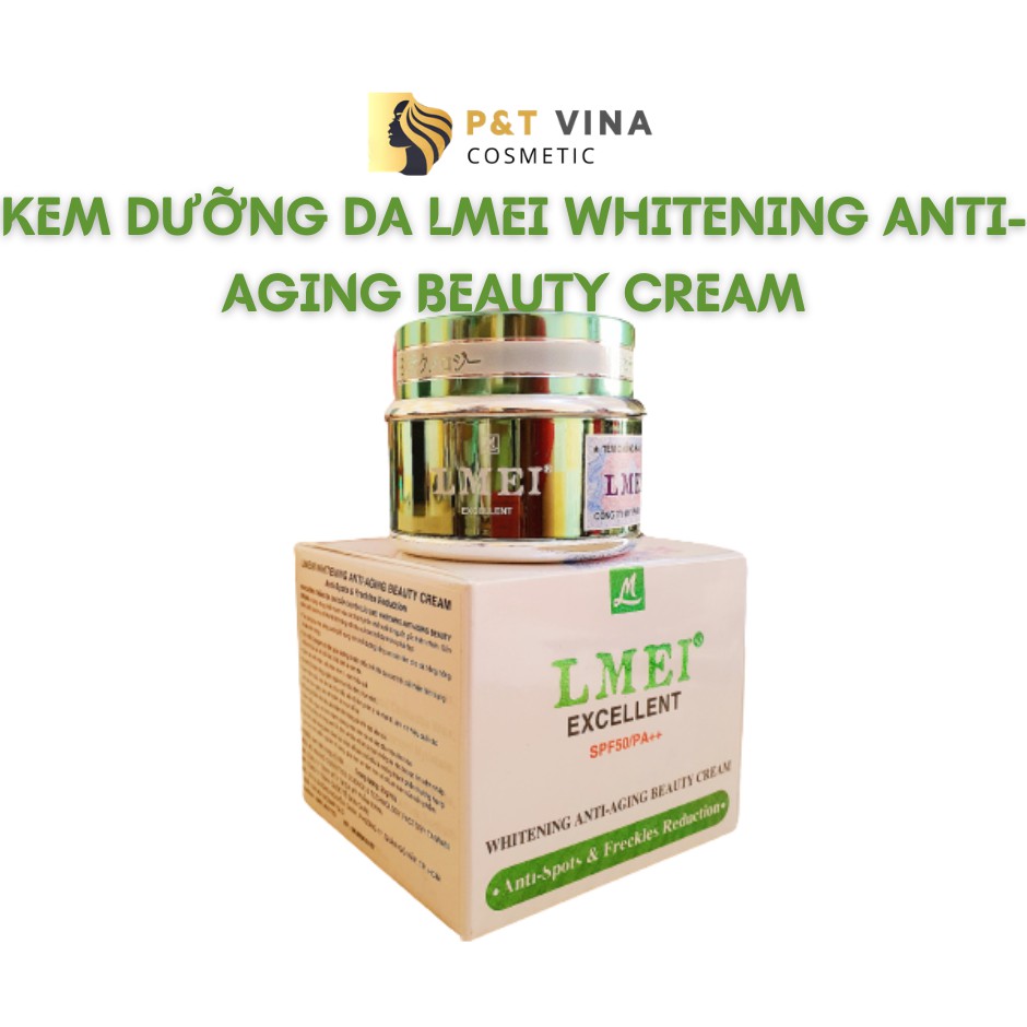 [Chính Hãng] Kem Dưỡng Trắng Da Ngừa Mụn Lmei Whitening Anti -Aging Beauty Cream 20g