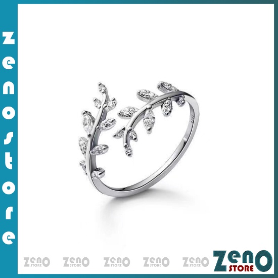 Nhẫn hở hình lá, Nhẫn Đeo Tay Hình Chiếc Lá  Đơn Giản Thời Trang Dành Cho Nữ N09