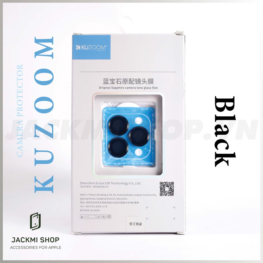 Cường lực Camera Lens KUZOOM cho iP 11 pro max 12 12 pro 12 pro max 13 mini 13 13 pro 13 pro max