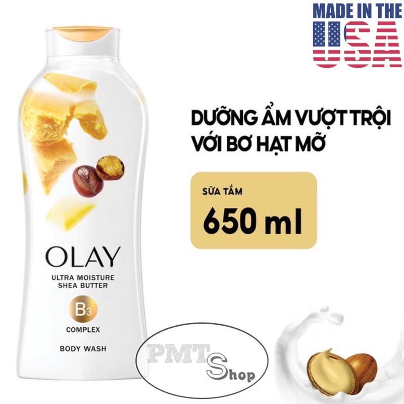 Sữa tắm dưỡng ẩm Olay 650ml Muối Biển | Hạnh Nhân | Hoa Lan | Dâu | Bơ Sữa | Chống lão hóa , Age 364ml | BigBuy360 - bigbuy360.vn