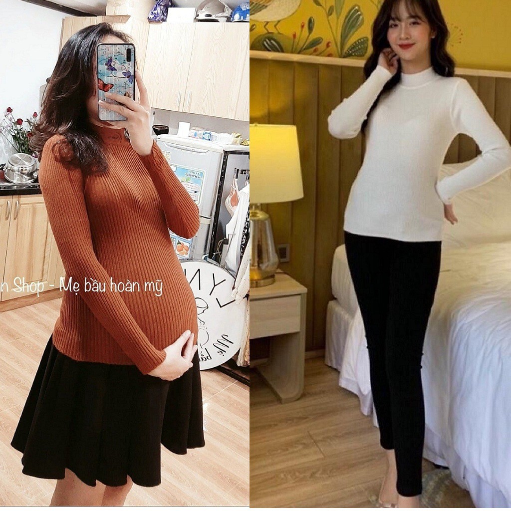 Áo Len Bầu Cổ 3P Hàng Mềm Đẹp Dày Dặn - Cực Ấm Và Co Giãn Tối Da