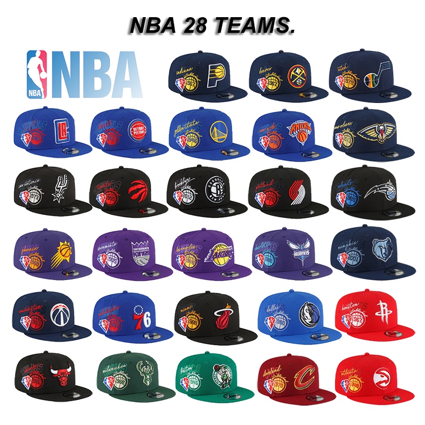 Nba Mũ Lưỡi Trai Thể Thao Thêu Chữ Team Bulls Lakers Size 28