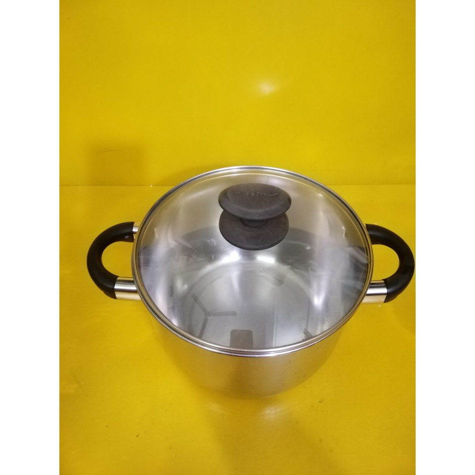 Nồi inox nội địa Nhật (made in Japan), size 22.5cm, cao 15cm (242), dùng được bếp từ