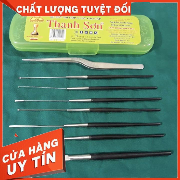 [tận gốc bộ lấy ráy tai thanh sơn bộ gồm 8 món dùng cho salon và tiện lợi  dùng cho ở ️🛒️🛒️🛒️🛒️🛒