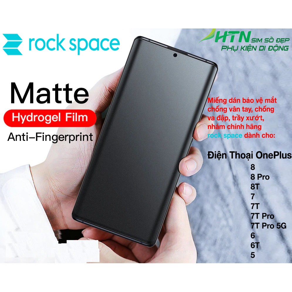 Miếng dán PPF OnePlus 8 8T 7 7T 6 6T 5 Pro Nord N100 5G rock space matte chống vân tay, dán màn hình/ lưng điện thoại