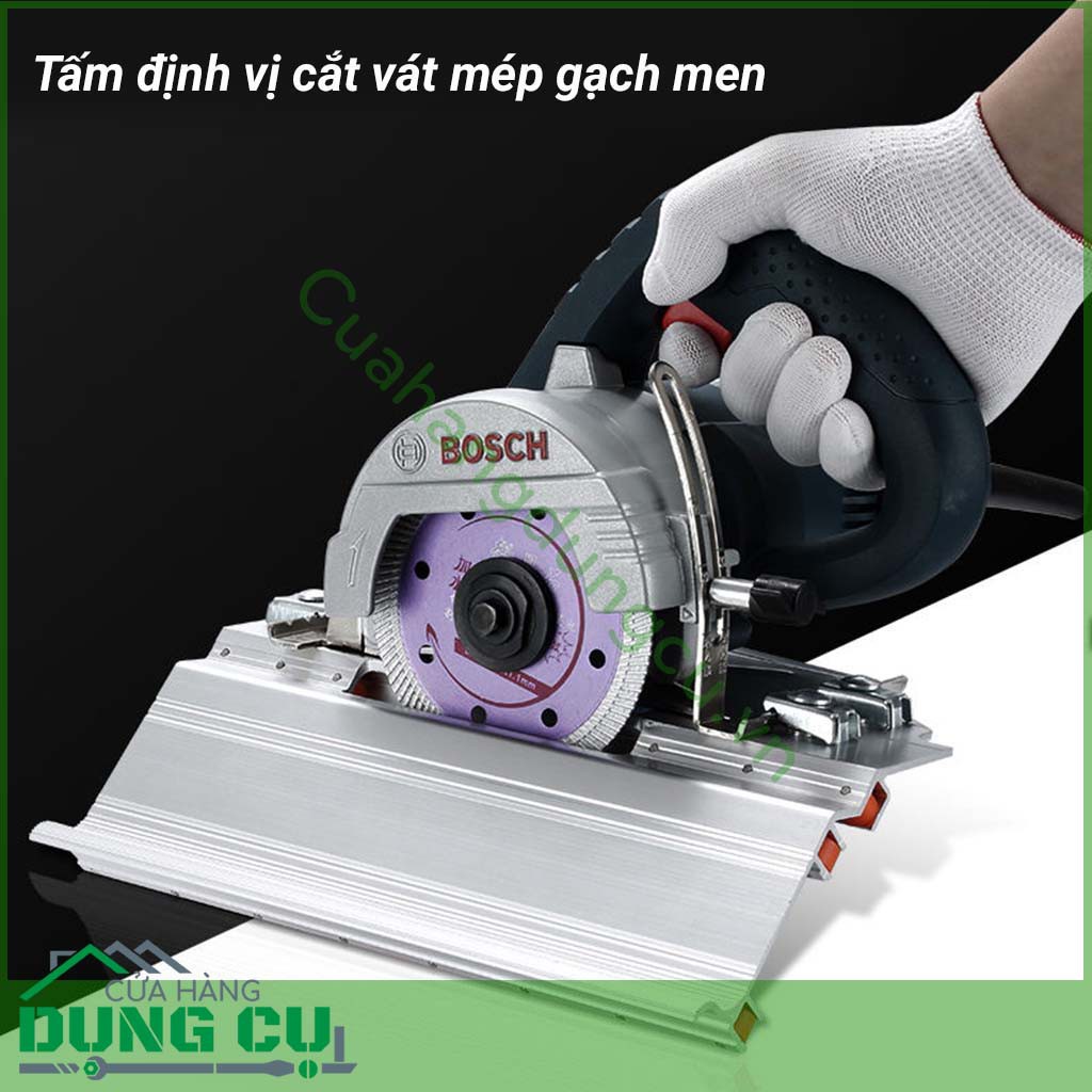 Cữ định vị 45 độ cắt mép gạch, đá lắp máy cắt gạch cầm tay