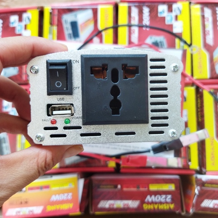 Bộ kích điện 12V lên 220V AISHANG LY 500W Bộ biến tần DC to AC 500W