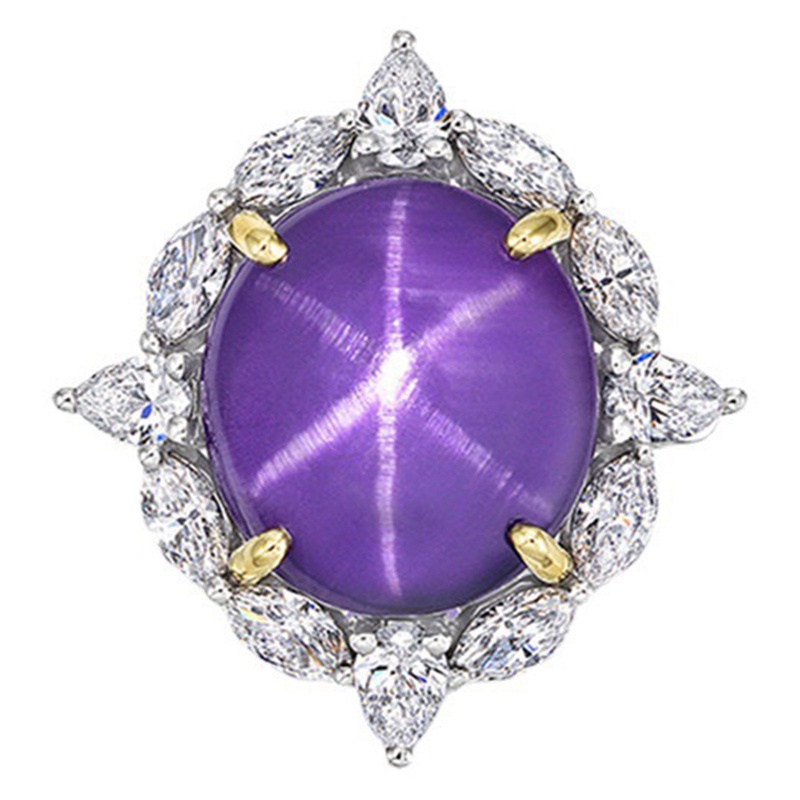 Fancy Nhẫn Cưới Mỏng Đính Đá Zircon Màu Cầu Vồng Lửa Trắng Vàng Tím Xanh Dương Cho Nữ