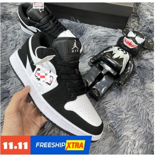 Giày Jordan Cổ Thấp Đen Trắng, Sneaker Nam Nữ Cổ Thấp Panda Full Box