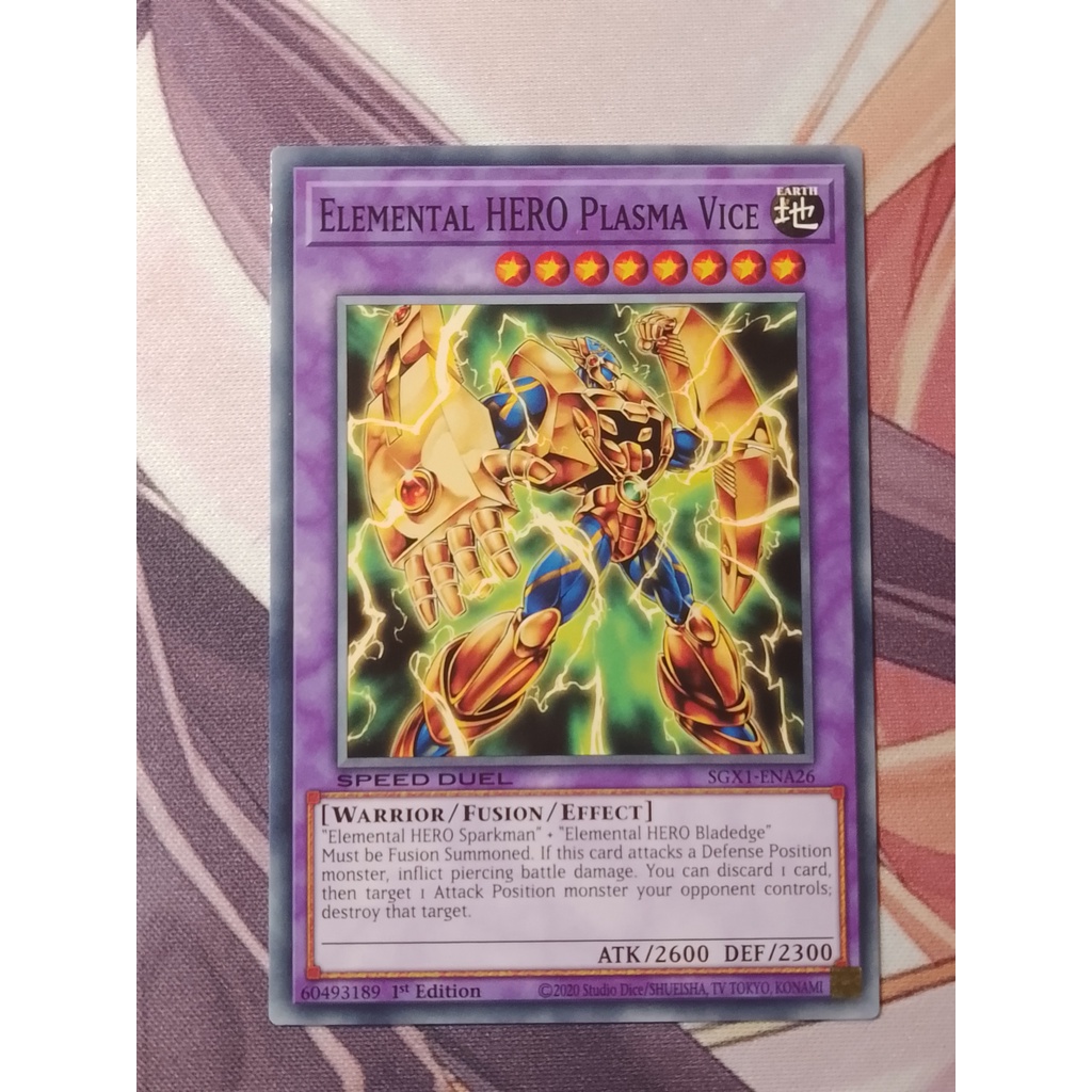 Thẻ Bài Yugioh: Elemental HERO Plasma Vice SGX1-ENA26