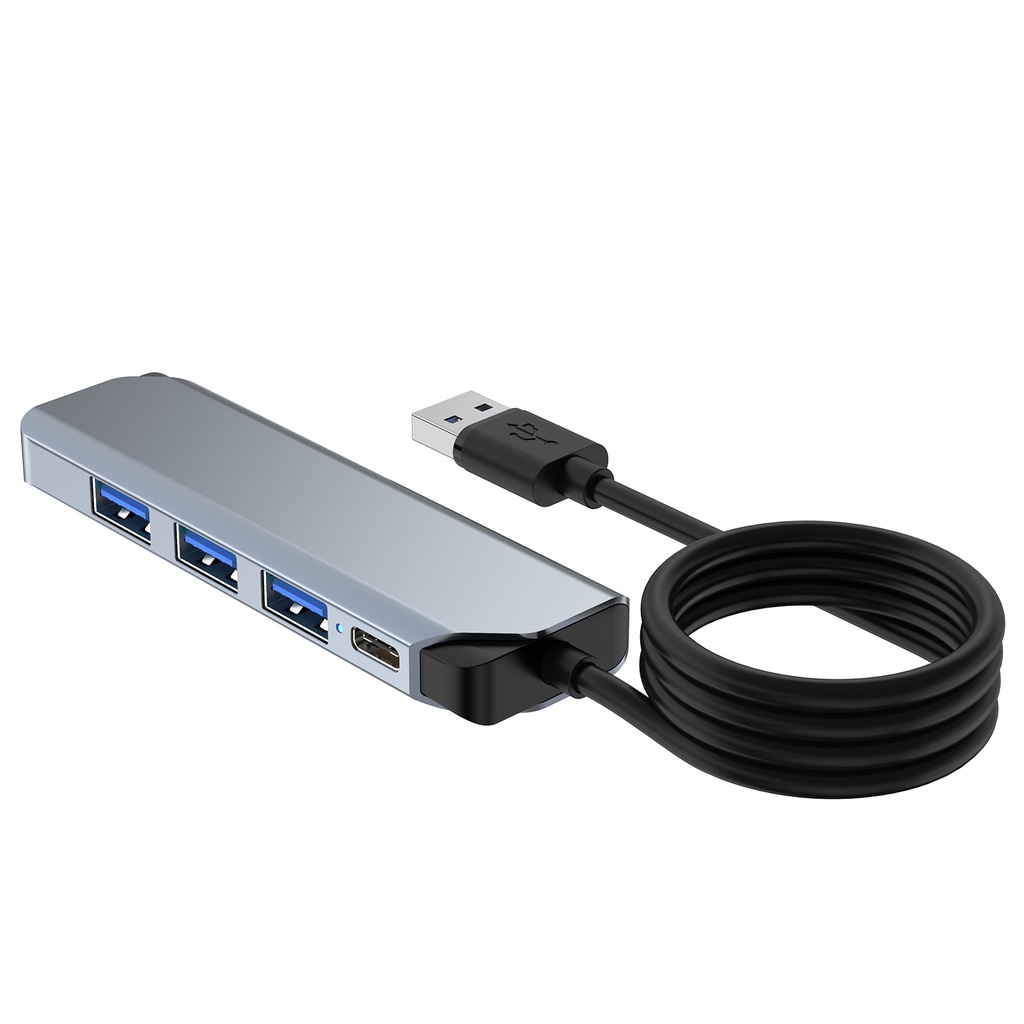 Bộ Chuyển Đổi Hub 5 Trong 1 Loại USB-C Sang 4 Cổng USB 3.0 &amp; 2.0 Và 1 Cổng Type C Cho Máy Tính