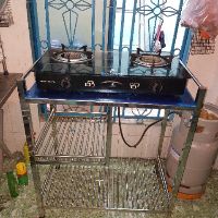 Kệ bếp gas đôi inox 201