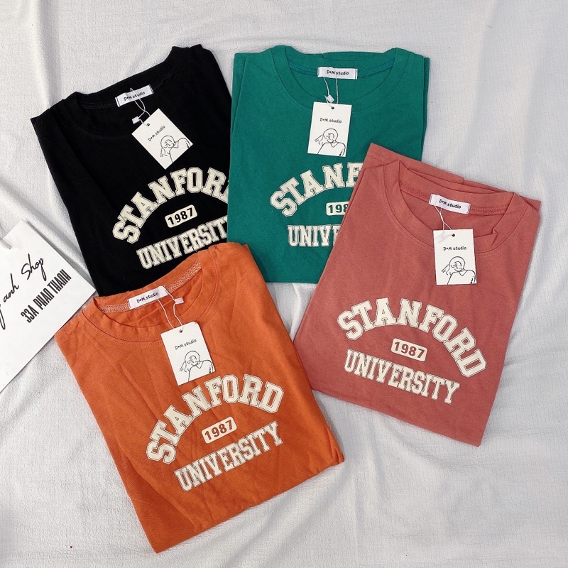 Áo Thun Stanford 1987 NH4 Form Rộng Hàng Quảng Châu Thun Mỏng Mát