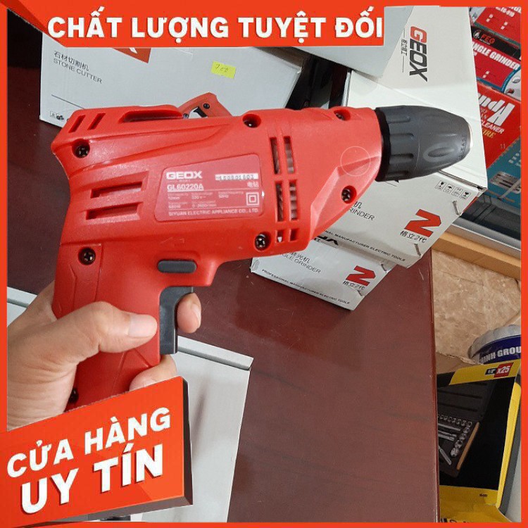 Máy khoan Geox GL60220A (680W, 10mm) chính hãng 100% dây đồng