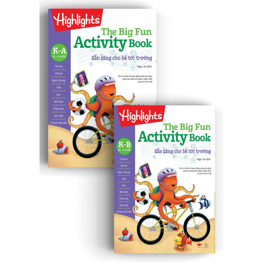 Sách Big Fun Activitity Books Kindergarten- Bộ 2 cuốn (Cấp độ 2: 4-6 tuổi)