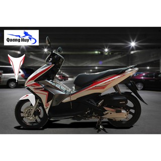 Tem trùm air blade trắng chỉ đỏ đời 2013-2014-2015, độ team trùm ab dán phủ dàn áo xe đỏ trắng rẻ đẹp
