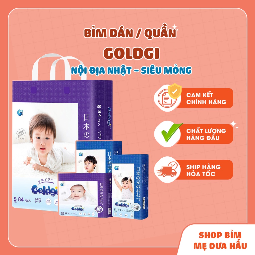 BỈM GOLDGI DÁN/QUẦN NỘI ĐỊA NHẬT ĐỦ SIZE Nb92/S84/M66/M60/L56/L48/XL46/XL44/XXL34