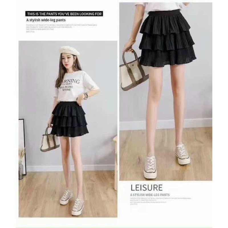 Chân váy ngắn 3 tầng xếp ly | BigBuy360 - bigbuy360.vn