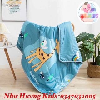 CHĂN HÈ CHO BÉ , CHẦN BÔNG 2 MẶT KT 1m5