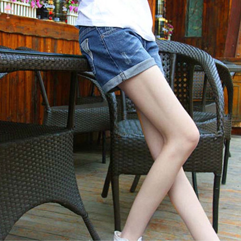 Quần Short Jeans Lưng Thun Co Giãn Cho Bà Bầu