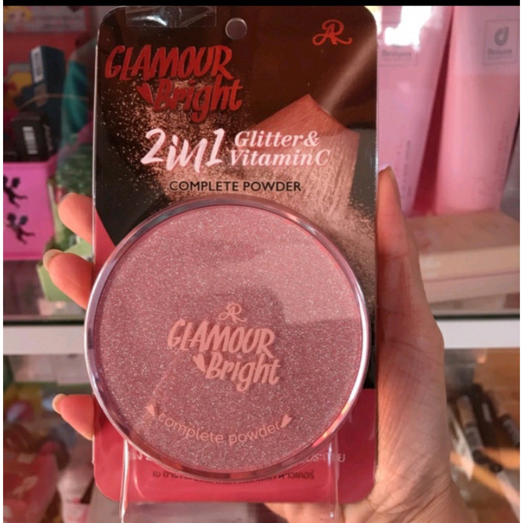 Phấn phủ 2 tầng GLAMOUR BRIGHT & VITAMIN C 2IN1 CHỐNG NẮNG SPF30 THÁI LAN